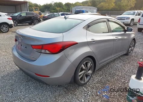 2015 Hyundai Elantra Limited from USA, damaged, VIN 5NPDH4AE1FH594377